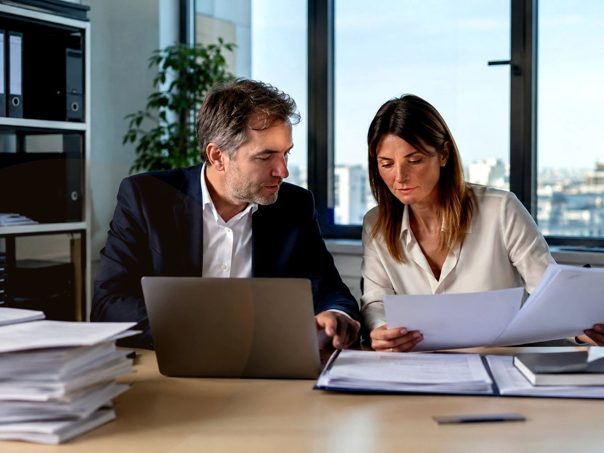 Discussion calme autour de documents
